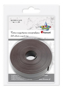 Taśma magnetyczna samoprzylepna 20mmx3m czarna