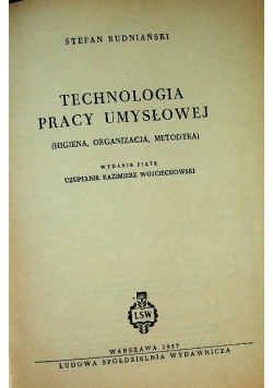 Technologia pracy umysłowej