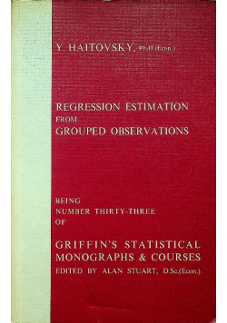 Regression estimation from grouped observations