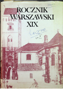 Rocznik Warszawski XIX