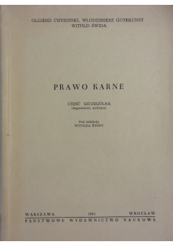 Prawo karne część szczególna