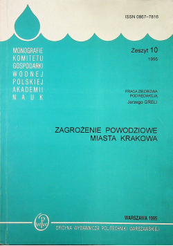 Zagrożenie Powodziowe Miasta Krakowa Zeszyt 10