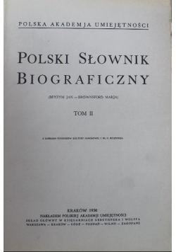 Polski Słownik Biograficzny Tom II reprint z 1936 r