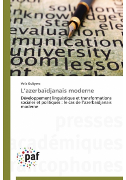 L azerbaïdjanais moderne
