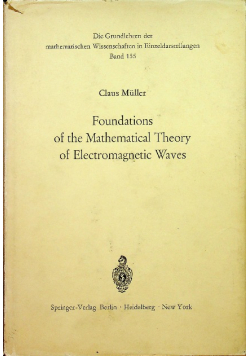 Foundations of the Mathematical Theory of Electromagnetic Waves