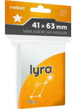 Koszulki na karty 41x63mm Lyra 100szt REBEL