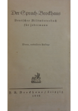 Der Sprady Brockhaus 1940 r