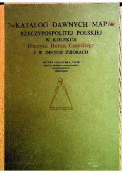 Katalog dawnych map Rzeczypospolitej Polskiej
