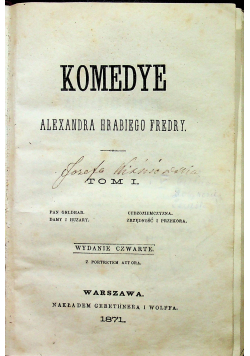 Komedye 1871 r