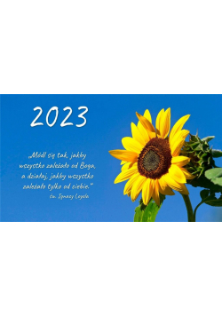 Kalendarz 2023 trójdzielny - Słonecznik