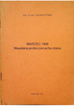 Marzec 1968 Nieudana próba zamachu stanu