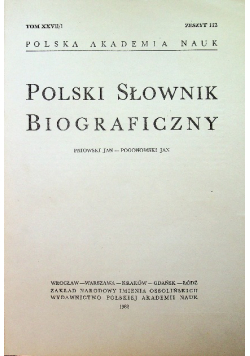 Polski Słownik Biograficzny Tom XXVII / 1 zeszyt 112