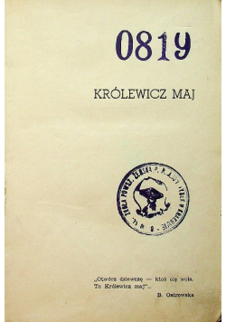 Królewicz maj 1938 r