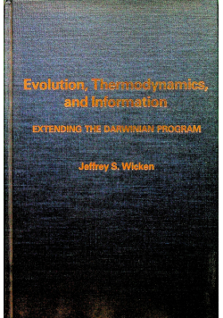 Evolution Thermodynamics and Information