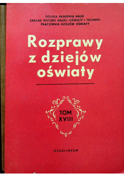 Rozprawy z dziejów oświaty