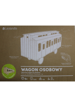 Tekturowy wagon do składania