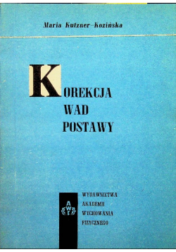 Korekcja wad postawy