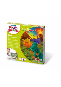 Zestaw Fimo Kids Form&Play 4 x 42g Dinozaury