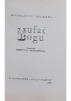 Zaufać Bogu