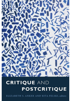 Critique and Postcritique