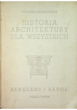 Historia Architektury dla wszystkich Renesans i barok