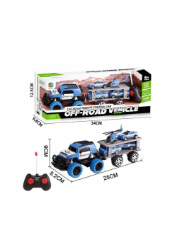 Auto na radio SWAT z przyczepą