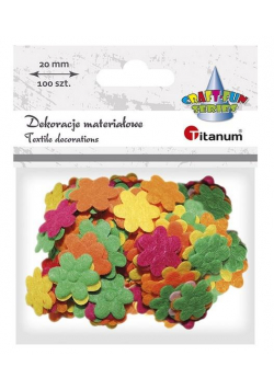 Filcowe kwiatki 20mm mix 100szt