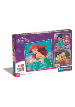 Puzzle 3x48 Super Kolor Princesses