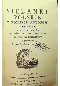 Sielanki polskie z różnych autorów zebrane