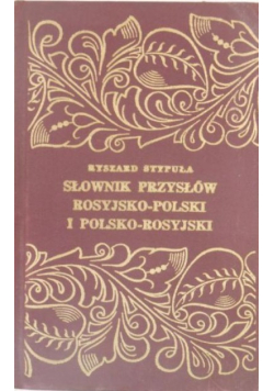 Słownik przysłów rosyjsko polskich i polsko rosyjski