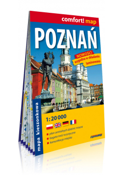 Poznań kieszonkowy laminowany plan miasta 1:20 000