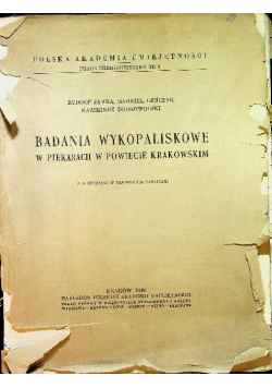 Badania wykopaliskowe w Piekarach w powiecie krakowskim 1939 r.