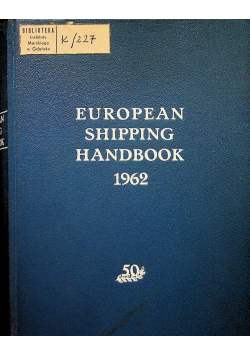 European shipping handbook 1962
