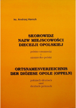 Skorowidz nazw miejscowości diecezji opolskiej