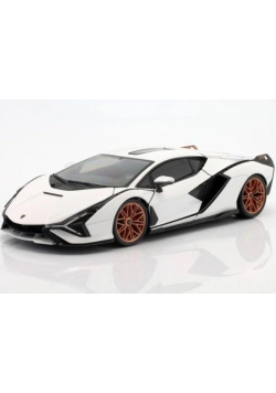 Lamborghini Sian FKP 37 white 1:18 BBURAGO