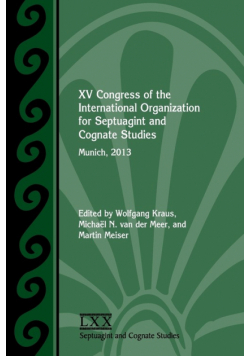 XV Congress of the International Organization for Septuagint and Cognate Studies