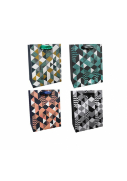 Torba prezentowa 18x23 Kolorowe geometryczne