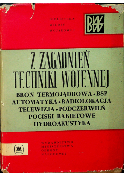 Z zagadnień techniki wojennej