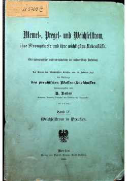 Memel Pregel und Wechselstrom band 4 1899 r.