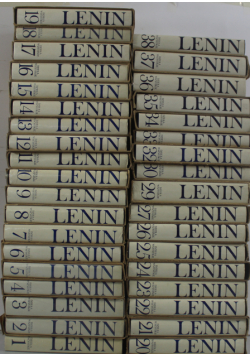 Lenin Dzieła Wszystkie 36 tomów