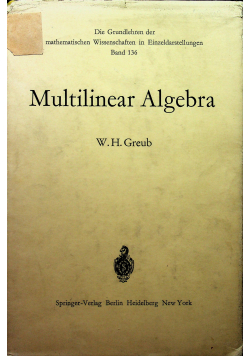 Multilinear Algebra