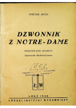 Dzwonnik z Notre -Dame 1948r