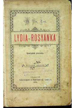 Lydia Rosyanka Opowiadanie powstańca 1889 r.