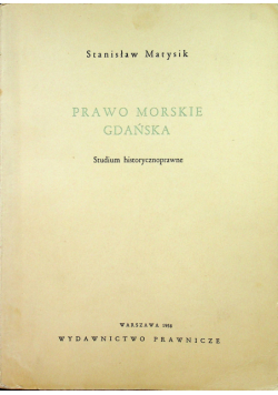 Prawo morskie Gdańska