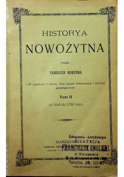Historya nowożytna 1903r