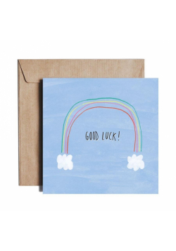 Karnet kw Good Luck Rainbow/Powodzenia tęcza AK45