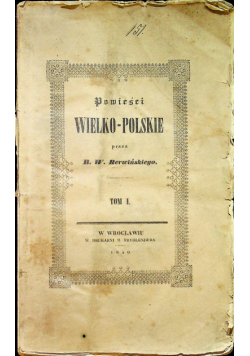 Powieści wielkopolskie Tom I 1840 r.