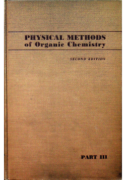 Physical metods of organic chemistry