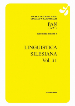 Linguistica Silesiana, vol. 31
