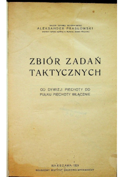 Zbiór zadań taktycznych 1924 r.